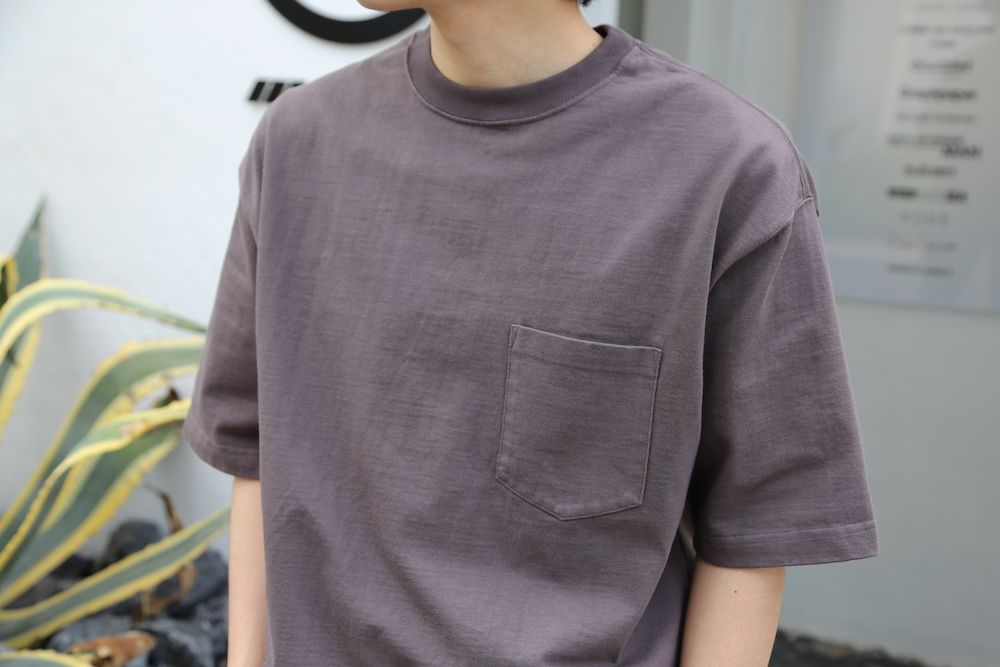 CIOTA スビンコットン10/-度詰め 吊り天竺ポケット付き半袖Tシャツ(CSLM-106M) style. 2021.04.25.