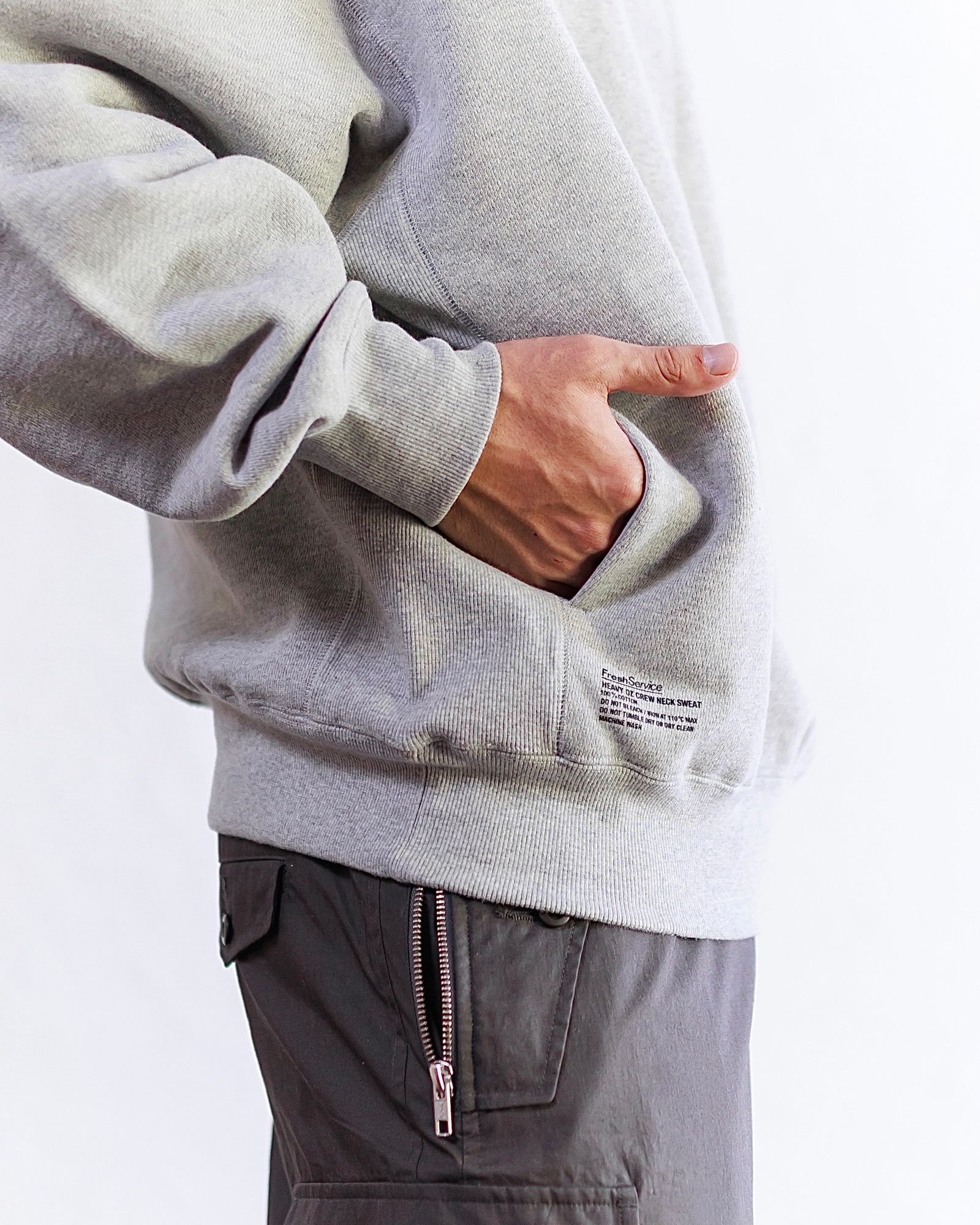 FreshService - フレッシュサービス HEAVY OZ CREW NECK SWEAT(FSC244-70160)H.GRAY | mark