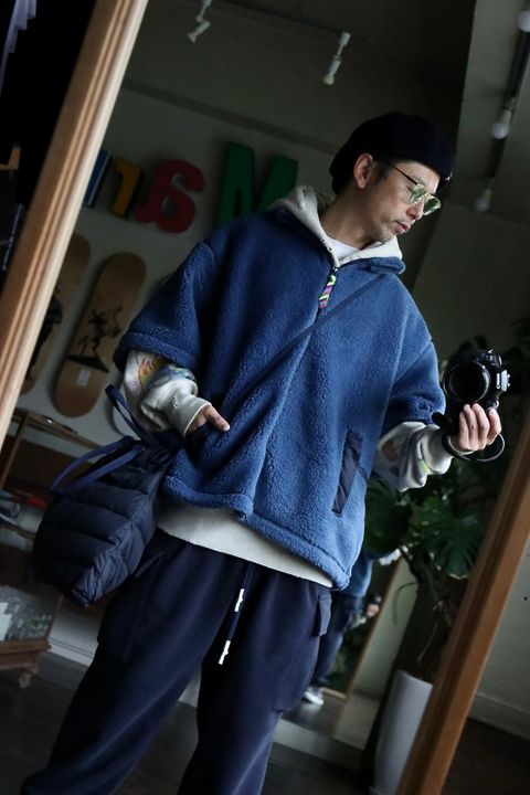 is-ness イズネス 22AW FLEECE T-SHIRTスタイル.2022.10.10.