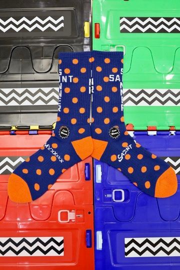 セントマイケル 26SS DOT SOCKS(SM-MK8-0000-102)NAVY★1月10日(土)発売！