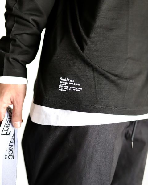 FreshService 24SS WASHABLE WOOL L/S TEE スタイル