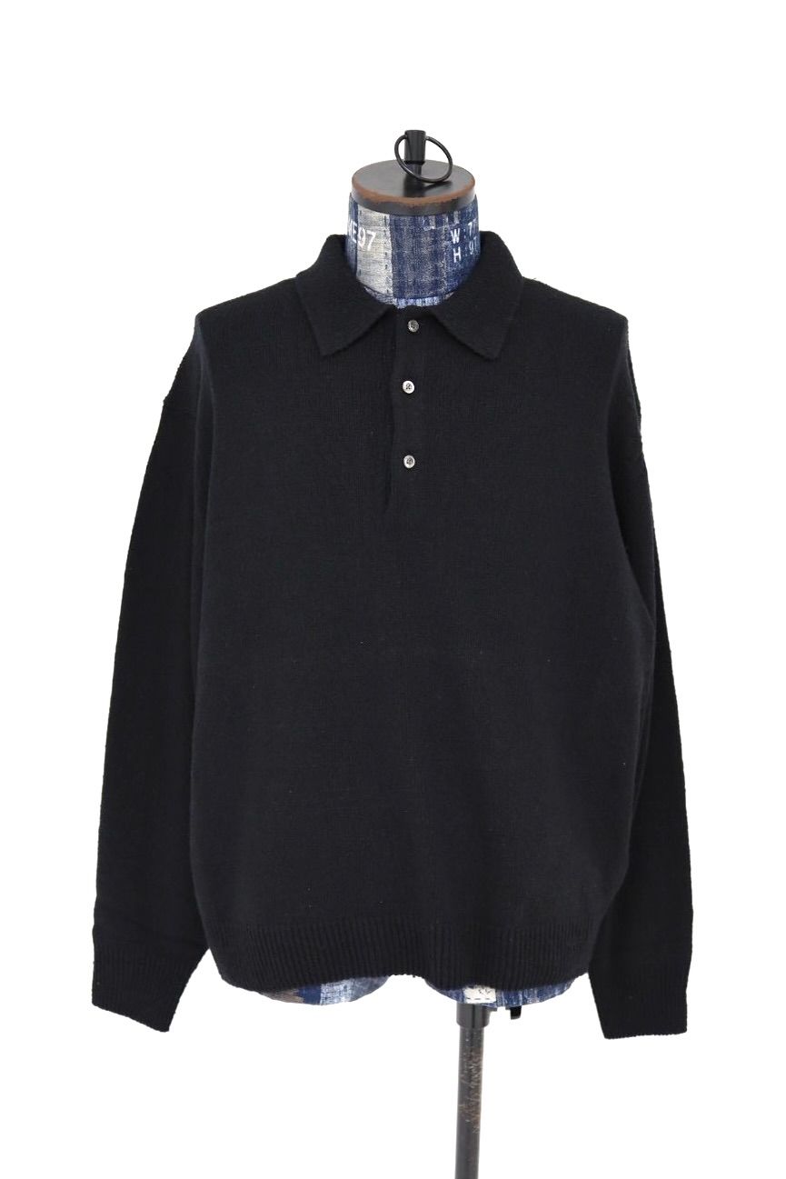 アプレッセ 2026 STYLE1 Washed Silk Nep Polo Shirt(26SAP-03-09)BLACK☆1月10日(土)発売！