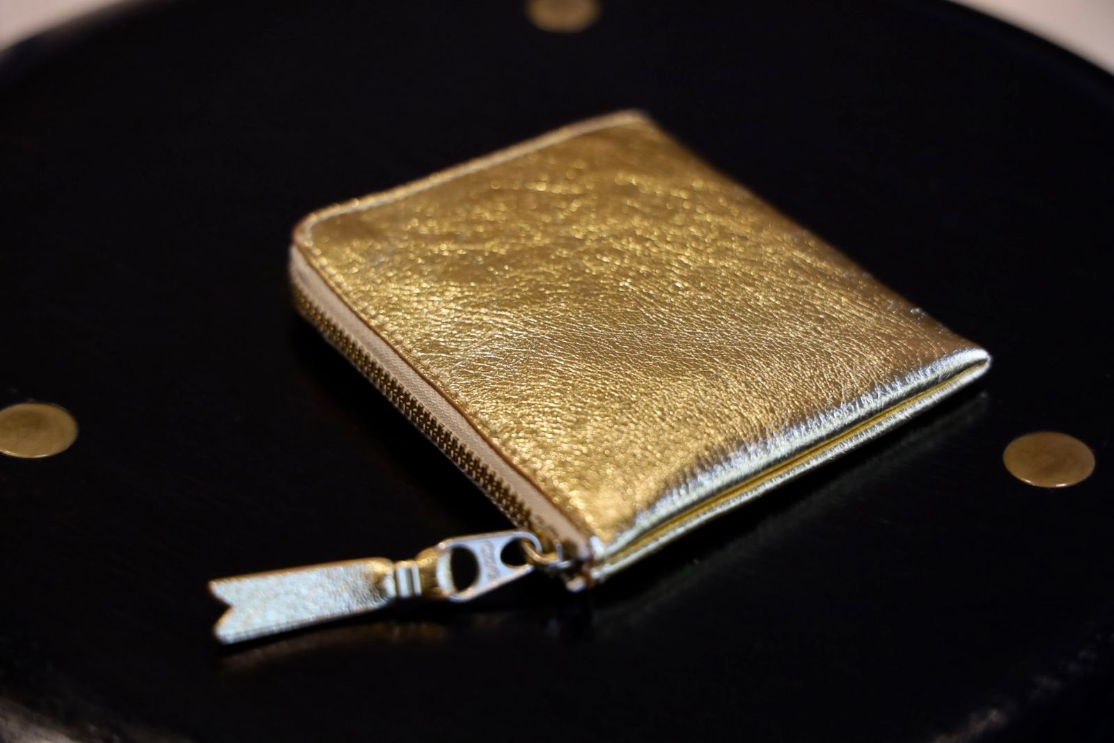 コムデギャルソン L字型ZIP財布(SA3100G)GOLD☆7月10日発売！