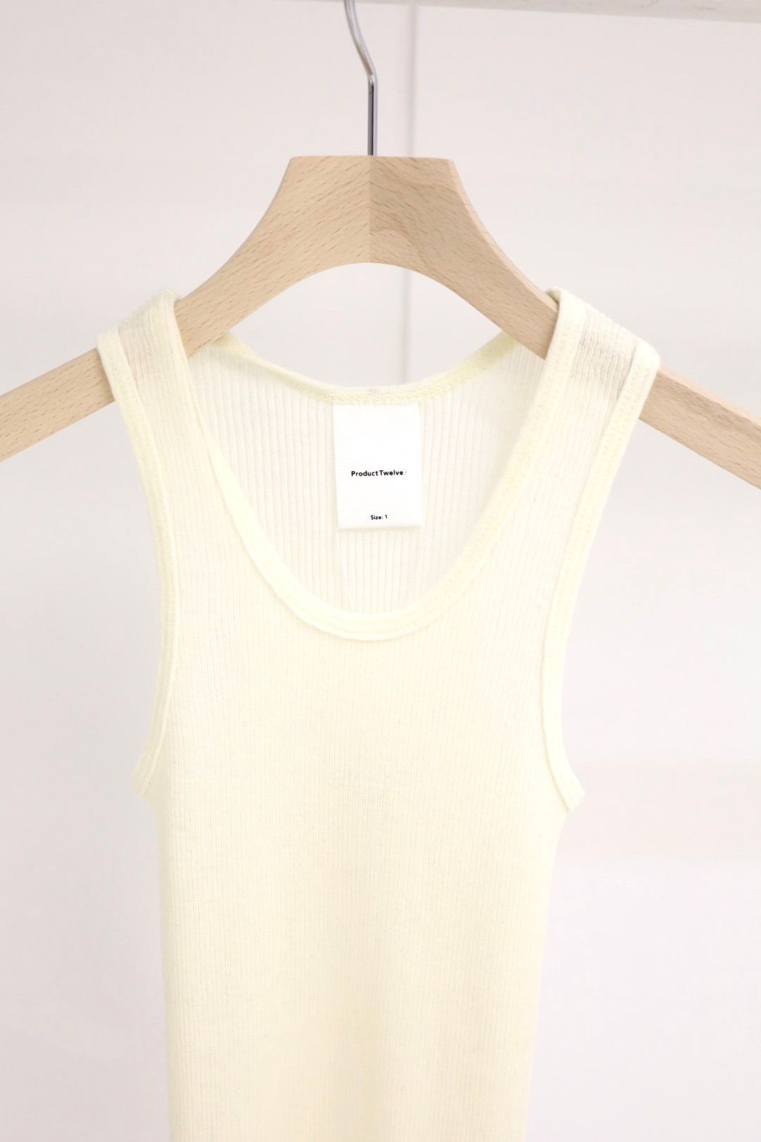 【Women's】プロダクトトゥエルブ  Super 120’s Wool Tank Top(26SS-WCS02)WHITE☆新作発売！