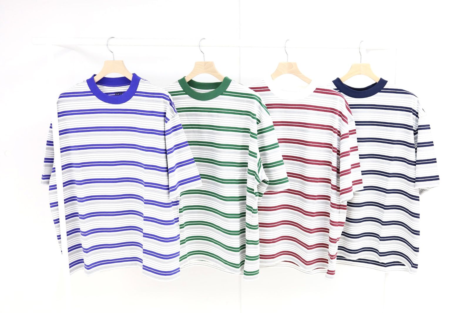 is-ness 26SS Border T-Shirt(26SS_47_1008SSCS01-B)WHITE x BLUE☆新作発売！