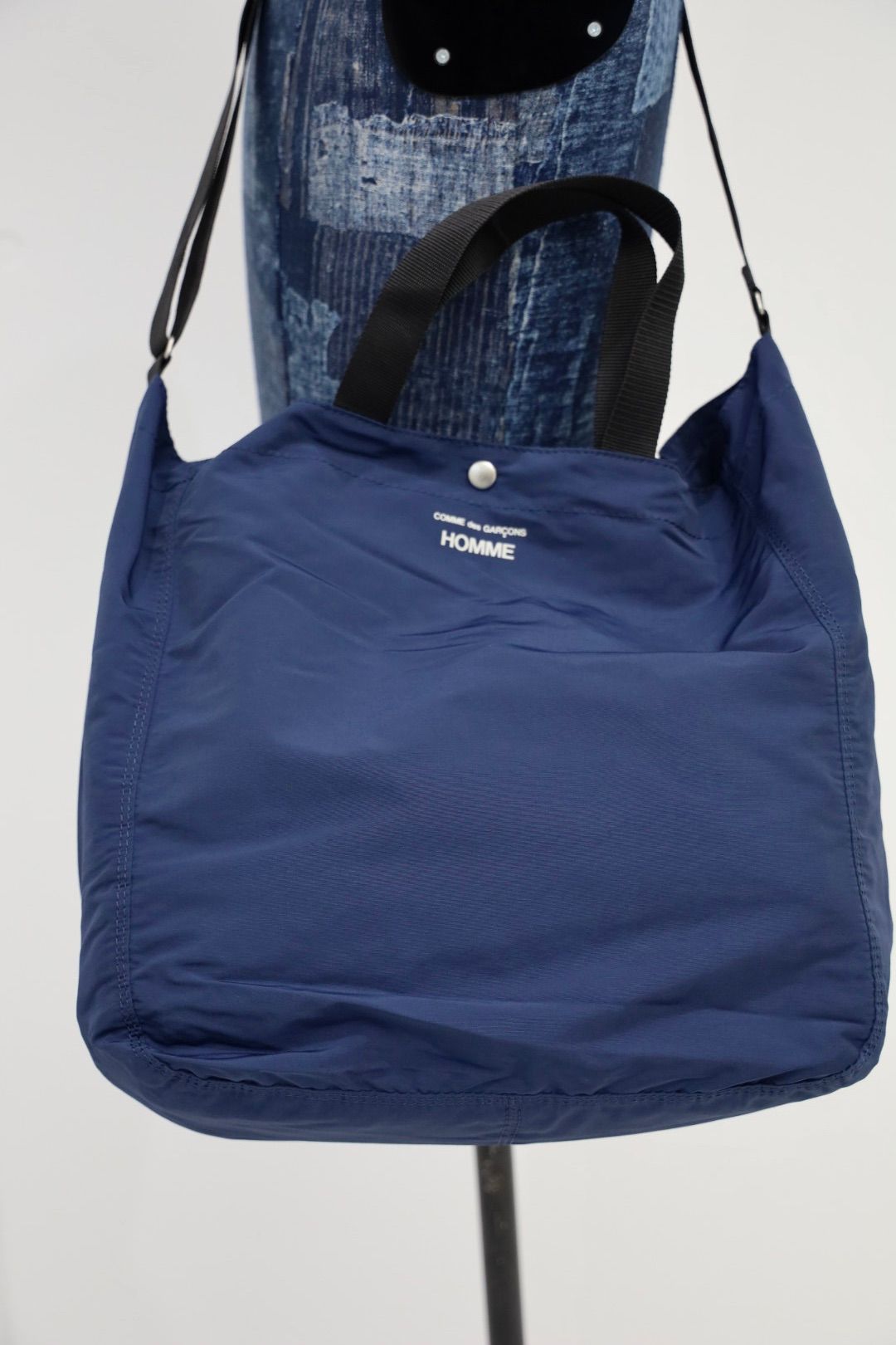 コムデギャルソンオム25FW 綿ナイロングログランバッグ(HP-K292-051)NAVY☆10月3日(金)発売！