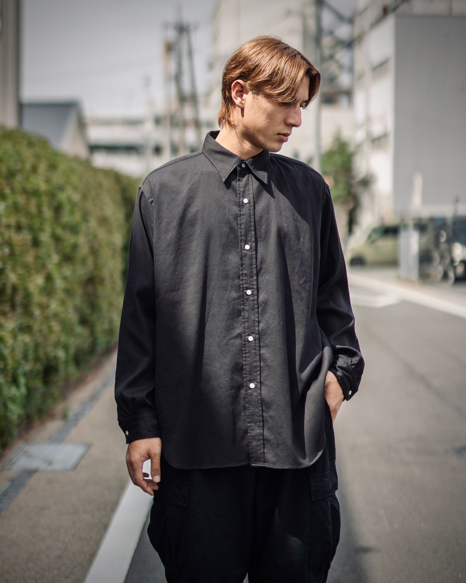 A.PRESSE Twill Regular Collar Shirt style | 5017 | mark A.PRESSE Twill Regular Collar Shirt style | 5017 | mark