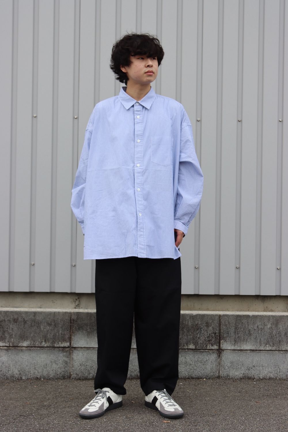 直売純正CORPORATE STRIPE REGULAR COLLAR SHIRT トップス