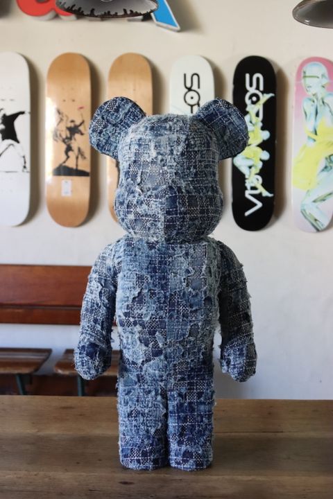 ファンダメンタルベアブリック襤褸バージョン BE@RBRICK FDMTL BORO 1000％