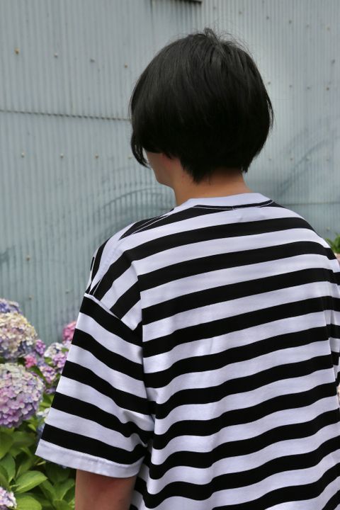 Graphpaper Border S/S Pocket Tee style.2021.6.27.