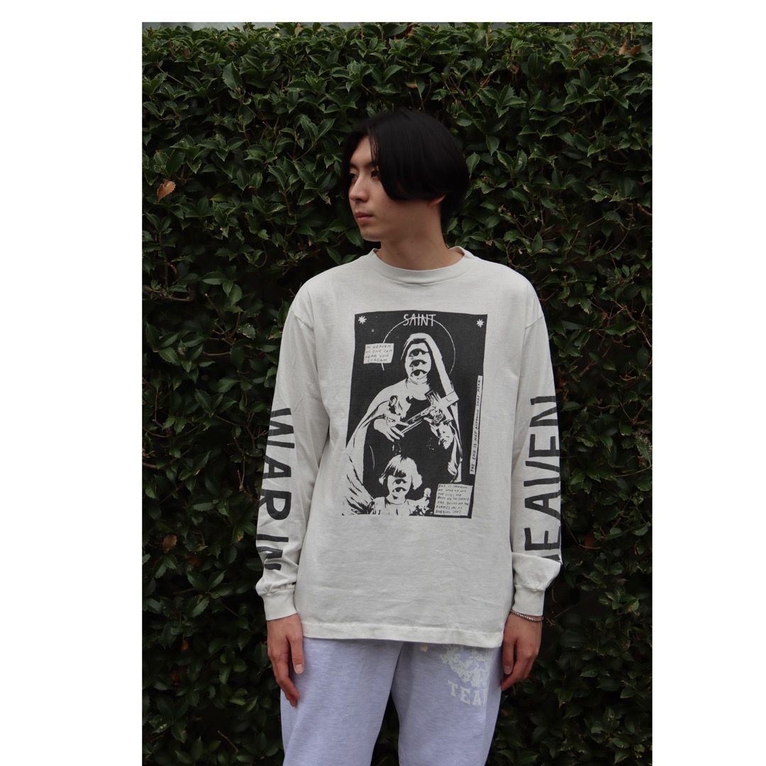 ©SAINT M×××××× LS TEE_W.I.H(SM-A21-0000-021)WHITE style