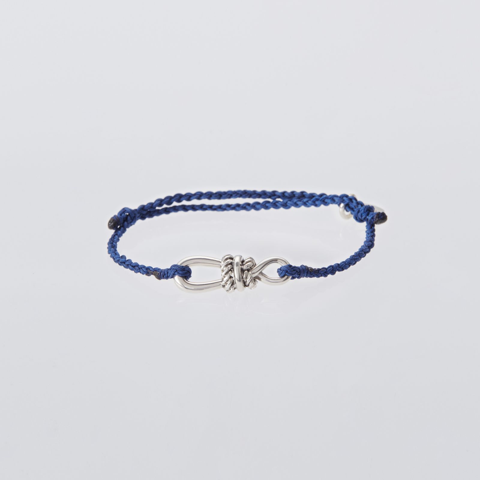 XOLO JEWELRY ショロジュエリー / Twisted Rope Link Silk Code Bracelet (NAVY)☆6月19日再入荷！
