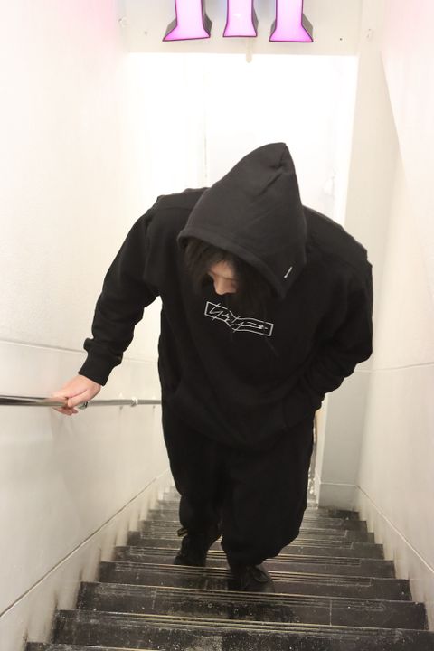 Yohji Yamamoto×New Era BOX LOGO PRINT SWEAT PULLOVER HOODIE style.2021.11.14.