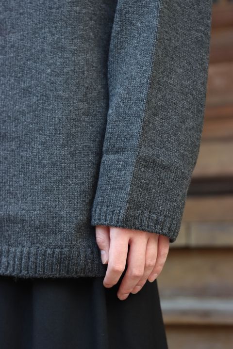 yohji yamamoto 花柄タートルニット(HX-K15-181) style.2021.8.29.