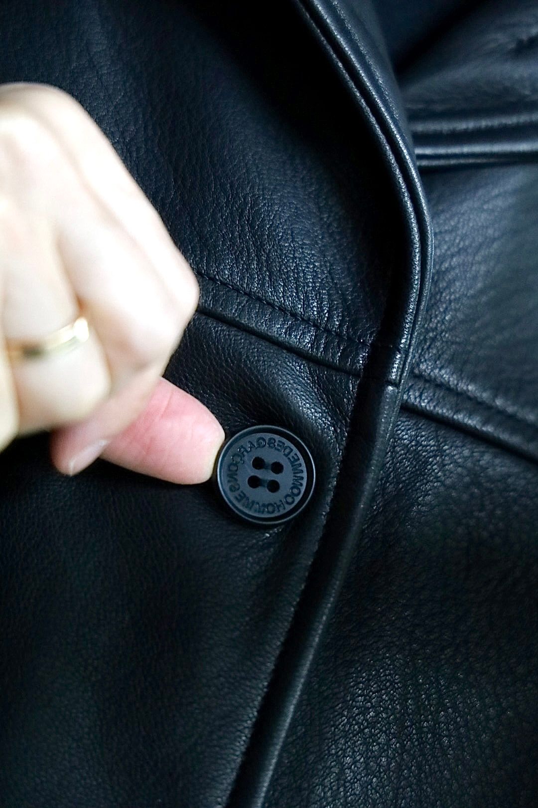 COMME des GARCONS HOMME 26FW ディアスキンレザーカーコートスタイル