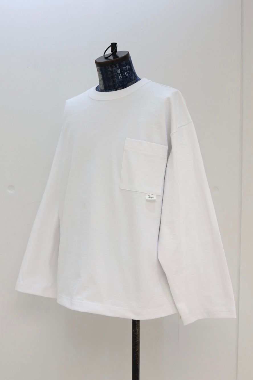 Gurank グランク 26SS Tシャツ 14/2LW Big PLT-shirts(2616BG)WHITE★新作発売！