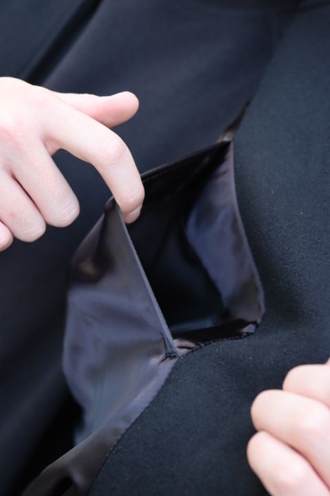 Graphpaper Scale Off Melton Stadium Jacket"BLACK"style