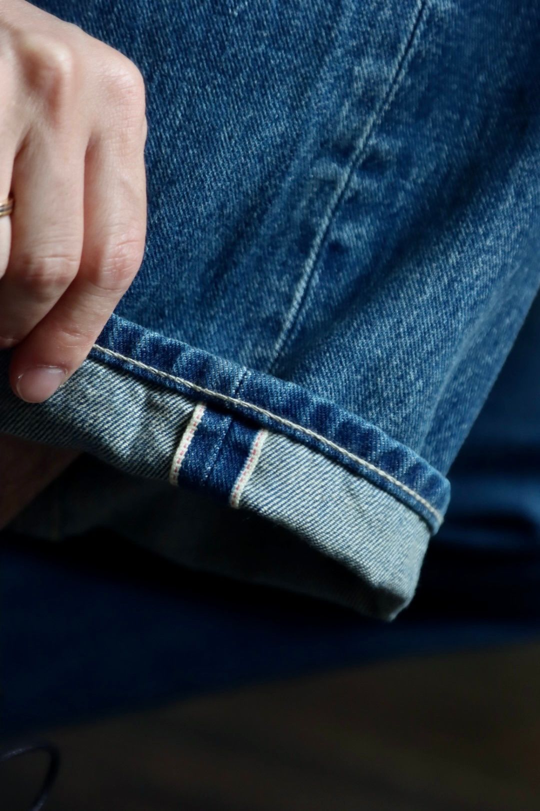 Graphpaper Selvage Denim Five Pocket wide Straight Pantsスタイル.2023.7.31.