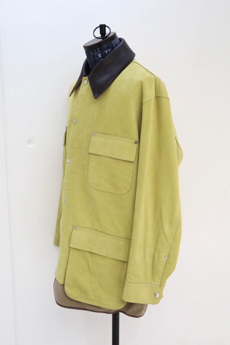 ヨーク 25FW Nuback Leather Coverall Jacket(YK25FW01019B) YELLOW BEIGE☆10月11日(土)新作発売！