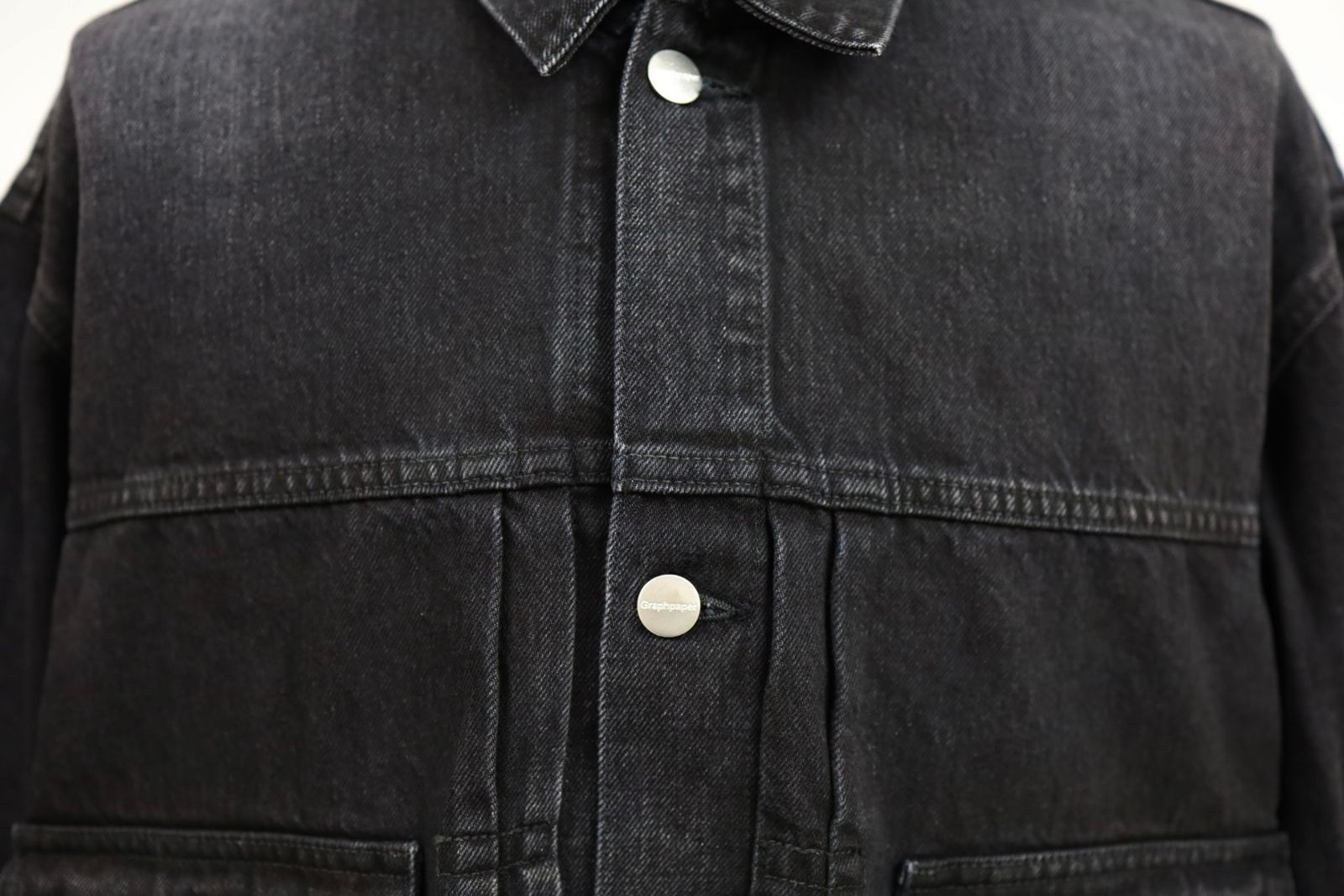 グラフペーパー Selvage Denim Jacket(GU261-20054DB)BLACK_DARK FADE★1月24日(土)発売！