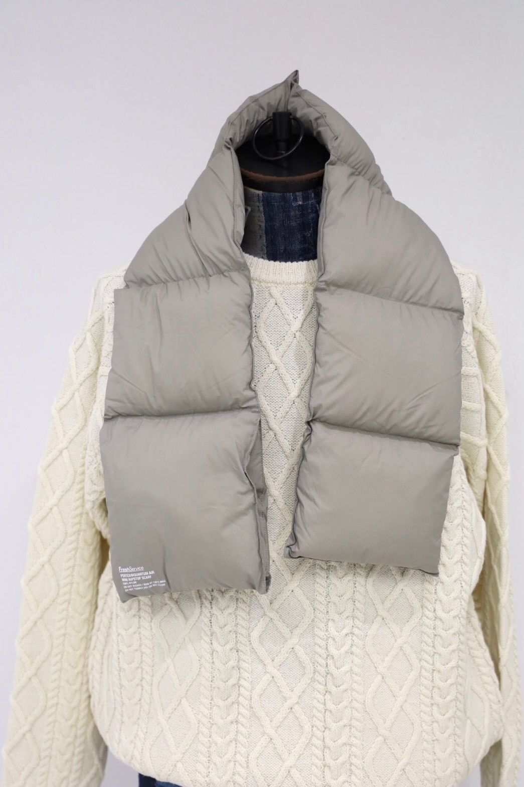 フレッシュサービス PERTEX® QUANTUM AIR MINI RIPSTOP SCARF(FSP253-90198)BEIGE★10月18日(土)発売！