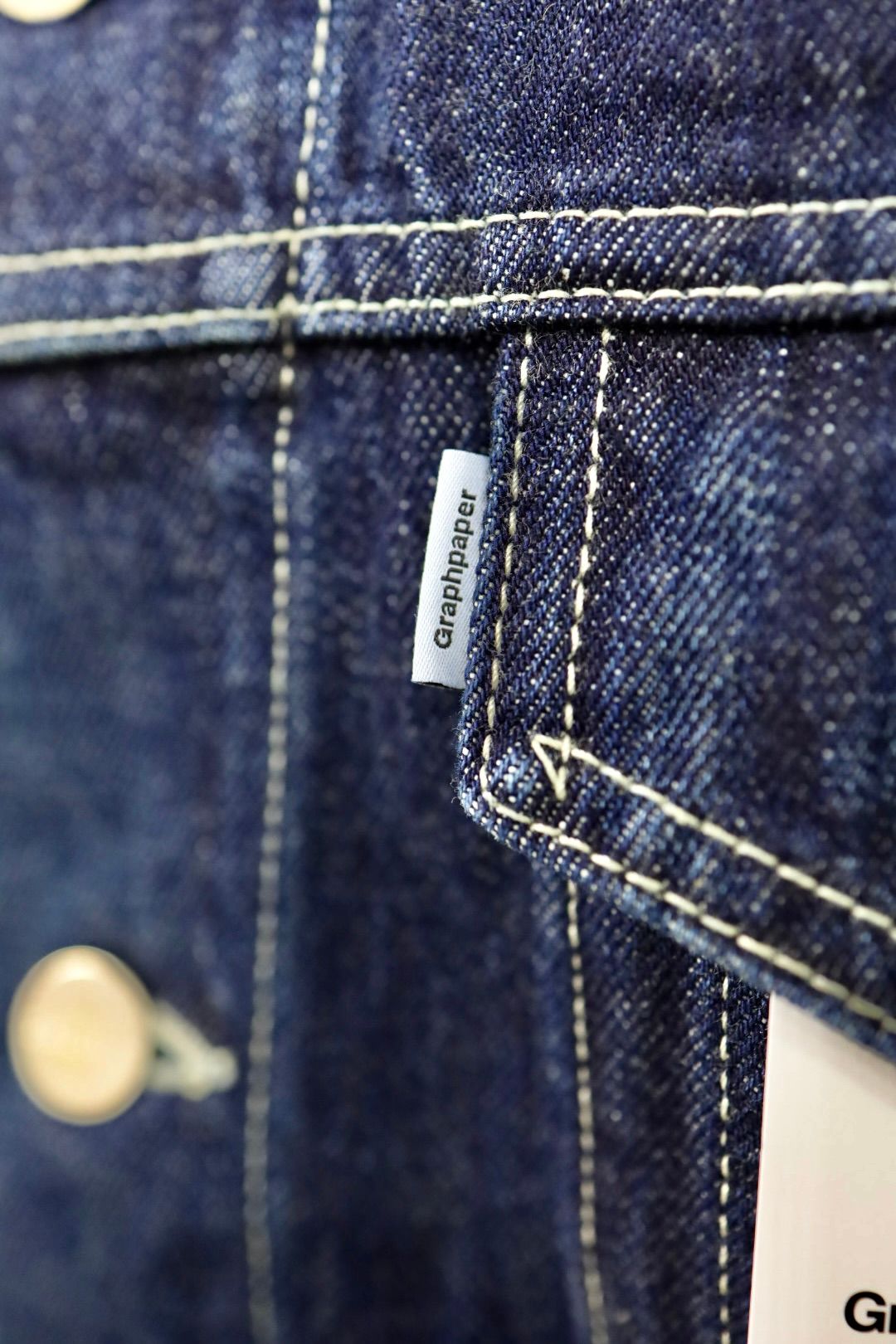 グラフペーパー Selvage Denim Trucker Jacket(GU261-20055DB)INDIGO_DARK FADE★1月24日(土)発売！