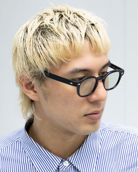 ノチノオプティカル "SANSUI FR" #5.CREAR SMOKE OLIVE× GREY GREEN to DARK GREY (調光モデル)