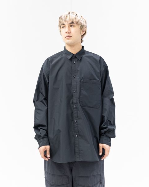 DAIWA PIER39(ダイワピア39) TECH REGULAR COLLAR SHIRT L/S SOLID(BE-81026)INK BLACK☆2月21日(土)発売！