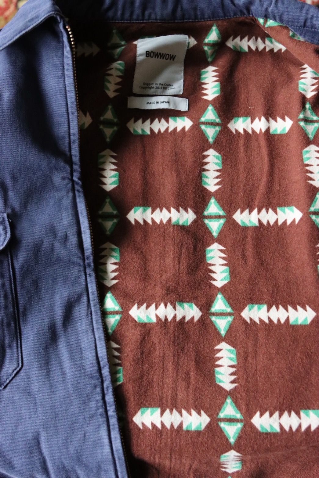 BOW WOW 25FWバウワウ NAVAJO LINED WRECKER SERVICE JACKET AGED(BW252-NWSJ)AGED NAVY★10月4日(土)発売！