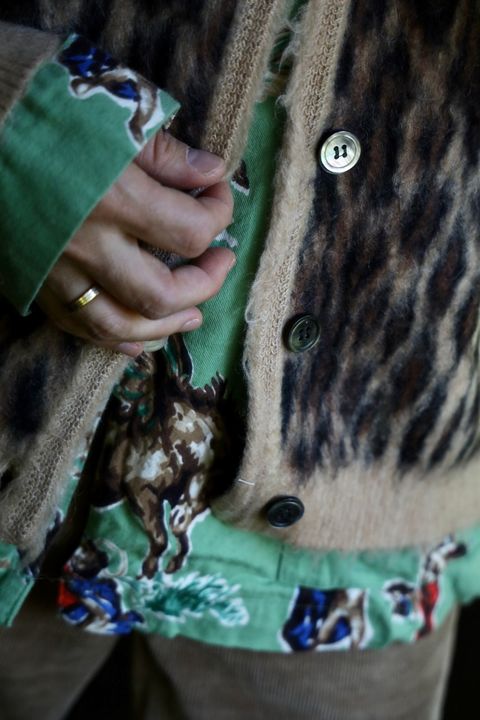 ©SAINT M×××××× MOHAIR CARDIGAN"LEOPARD"スタイル