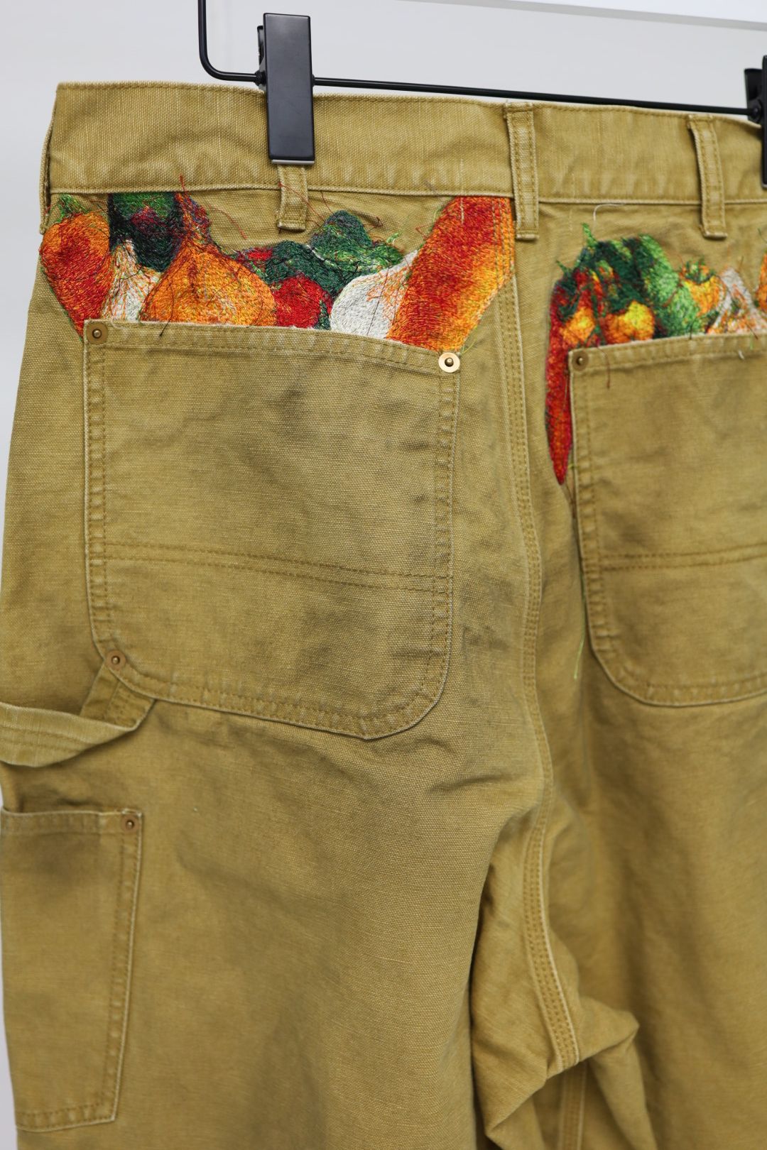 doublet ダブレット26SS VEGETABLE EMBROIDERY CUT-OFF PANTS (26SS19PT350) BEIGE ★1月17日(土)11:00発売！