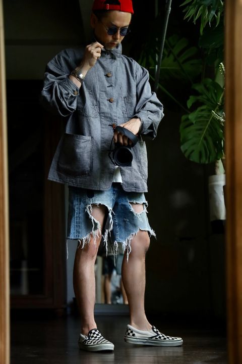 ©SAINT M×××××× ベルベルジンコラボ STRIPE BB_DENIM JKTスタイル(SIZE:S)