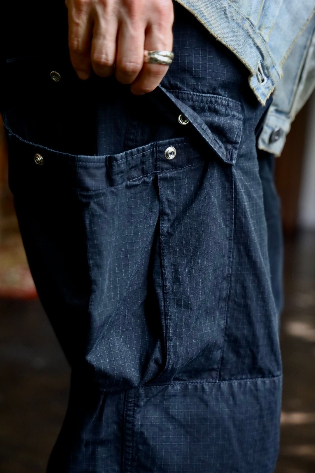 A.PRESSE Silk Ripstop US Coast Guard ODU Trousersスタイル2024.7.13.