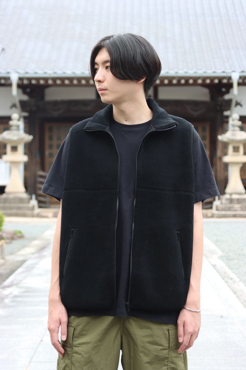 FreshService Wool Boa Zip-Up Vest(GU213-70205B) style.2021.9.13.