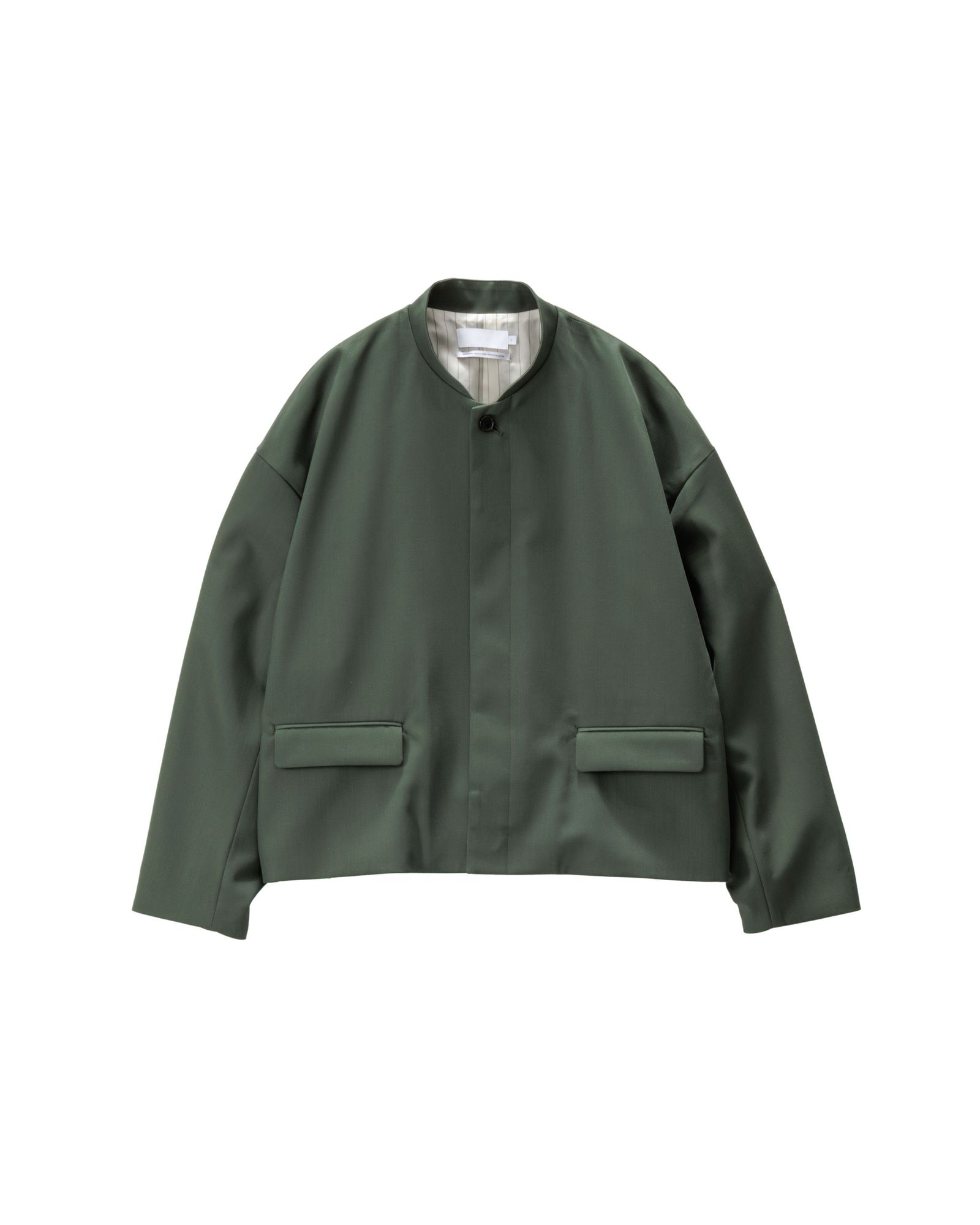 グラフペーパー Women's  25AW Techno Wool Nylon Stand Collar Short Jacket(GL253-20317)GREEN☆9月27日(土)発売！