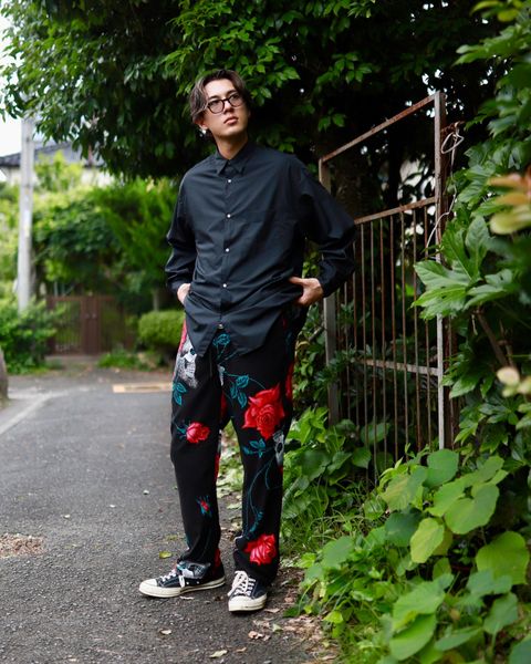 ©SAINT M×××××× ×WILDSIDE YOHJI YAMAMOTO PAJAMA PANTS markスタイル