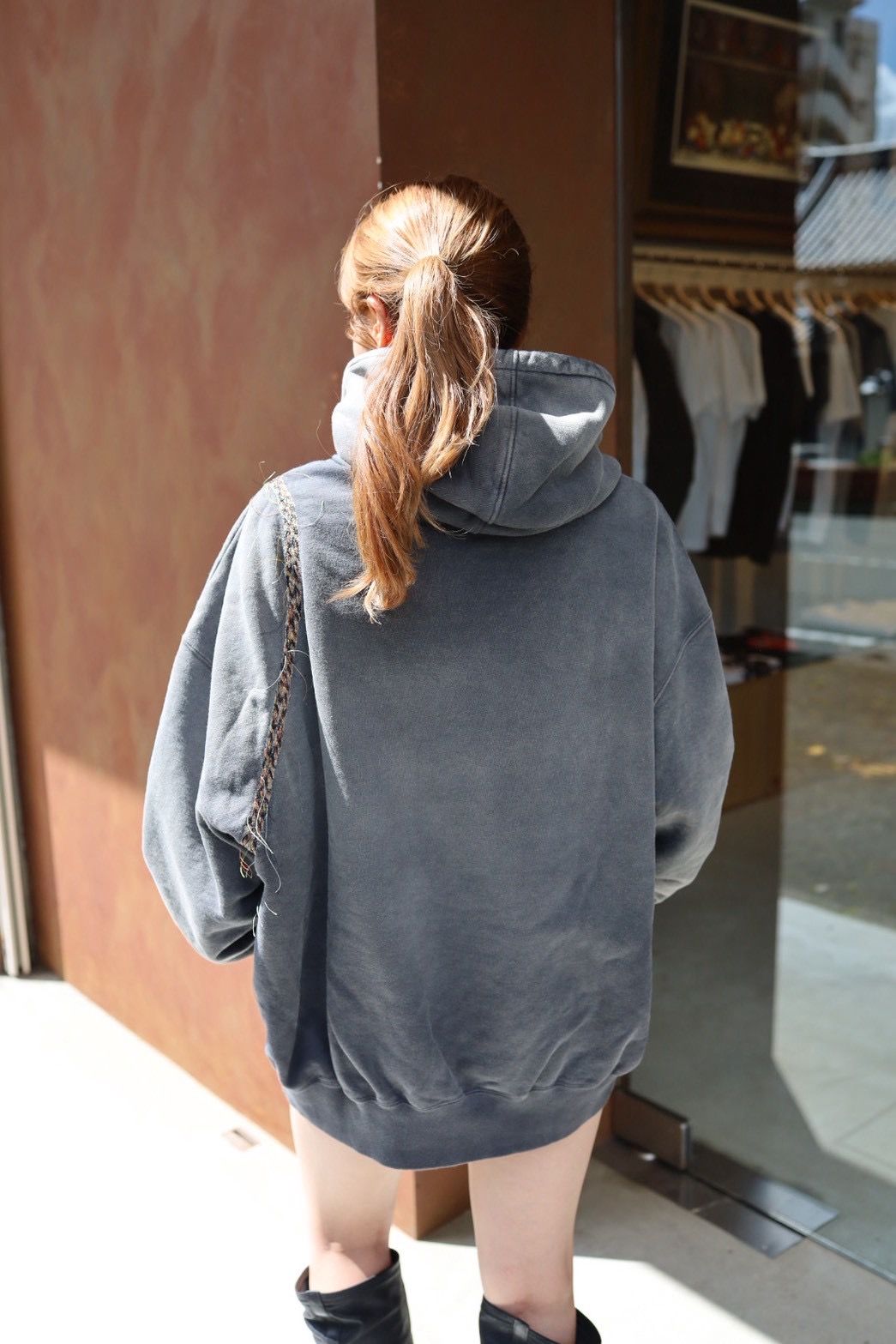 doublet ダブレット26AW TROMPE L’OEIL EMBROIDERY HOODIE (26AW07CS447)BLACK