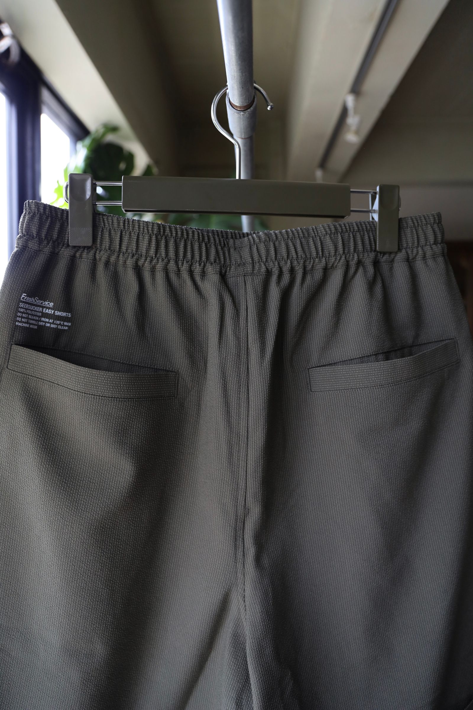 フレッシュサービス SEERSUCKER EASY SHORTS (FSC252-40044)KHAKI