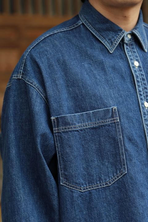 Graphpaper Denime Regular Collar Shirt style.2021.2.20.