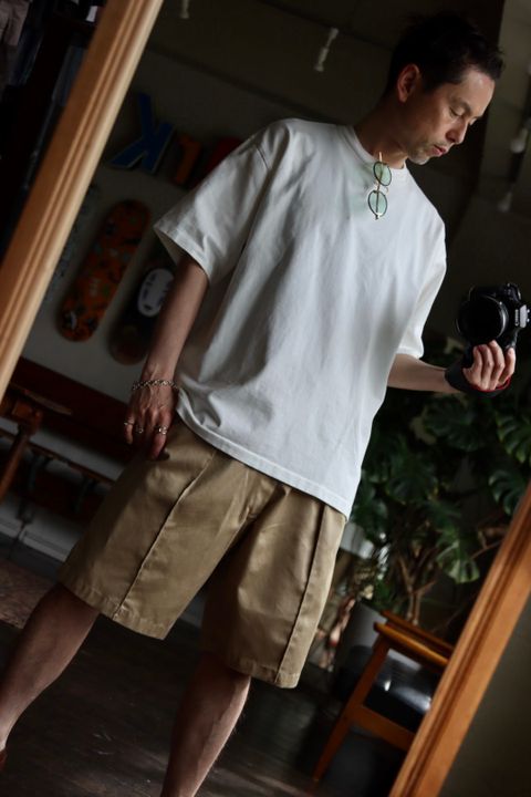 A.PRESSE 22SS US ARMY Chino Shorts style.2022.4.16.