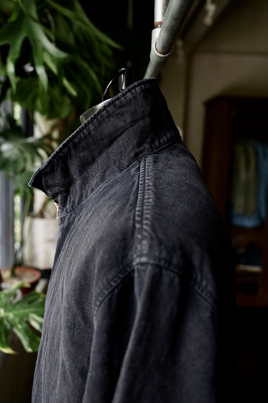 A.PRESSE Silk Hemp French Air Force Pilot Jacket - DIMPLE