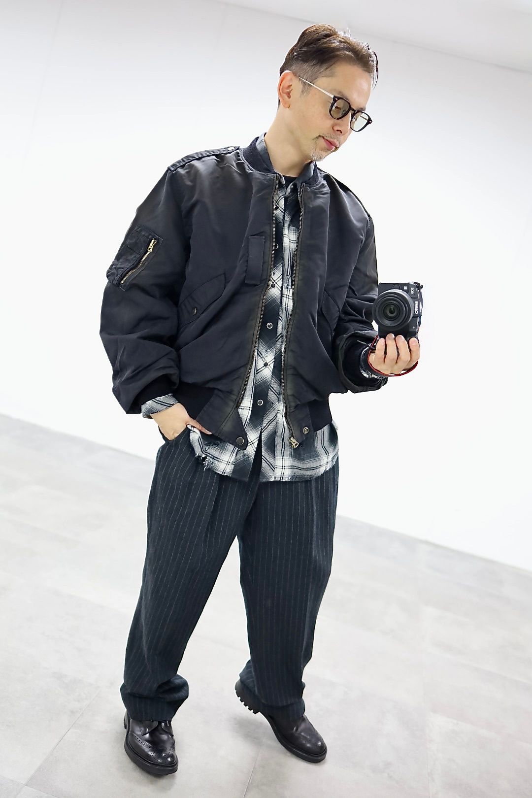 BOW WOW 25FWバウワウ ジャケットL-2B FLIGHT JACKET AGED(BW252-L2FJ) AGED BLACK