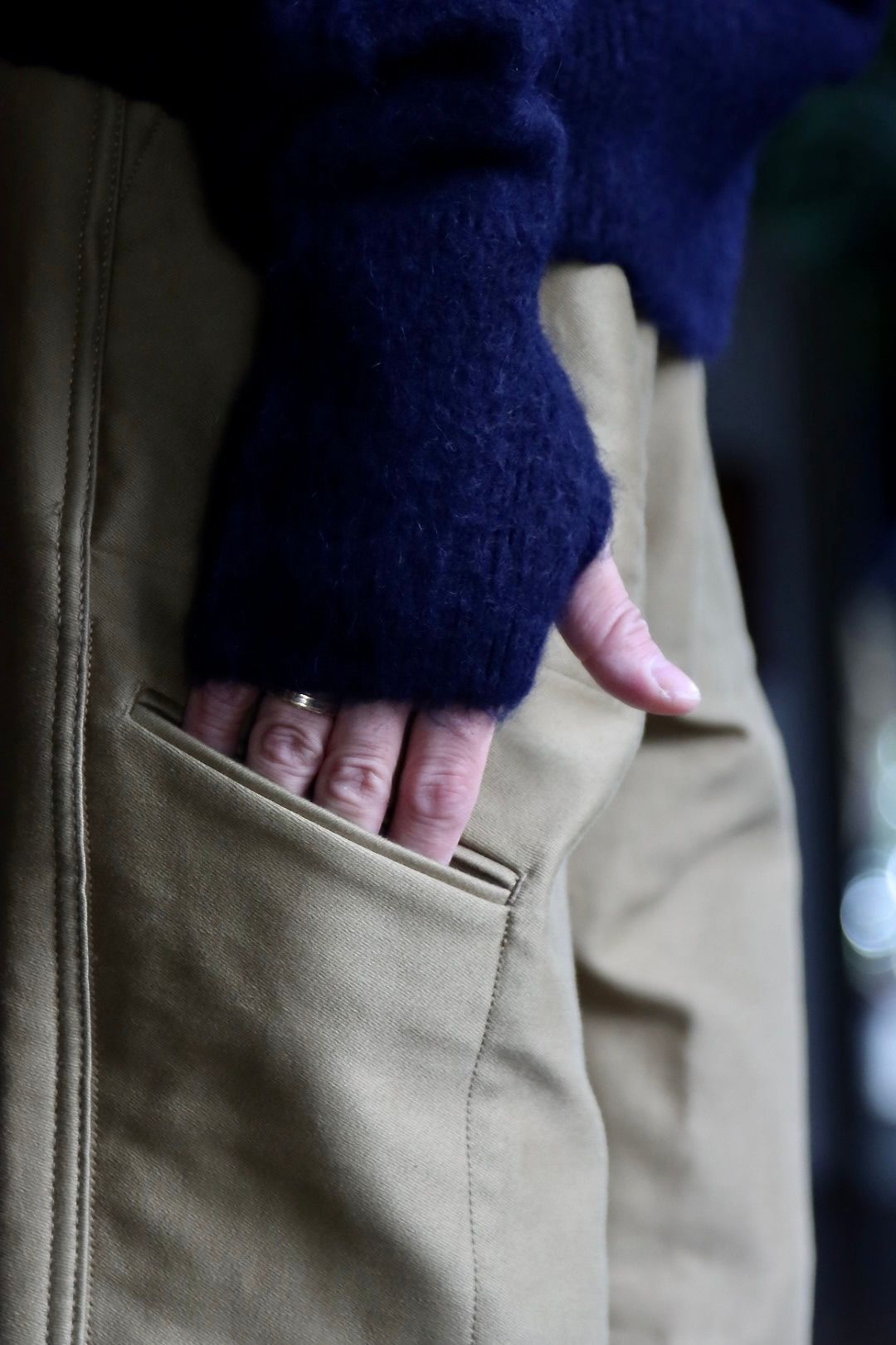 blurhms 22FW Wool Alpaka Napping Knitスタイル.2022.9.25.