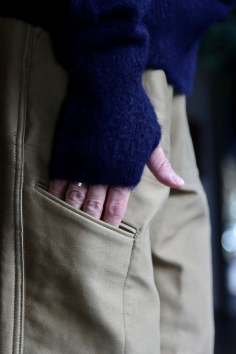 blurhms 22FW Wool Alpaka Napping Knitスタイル.2022.9.25.