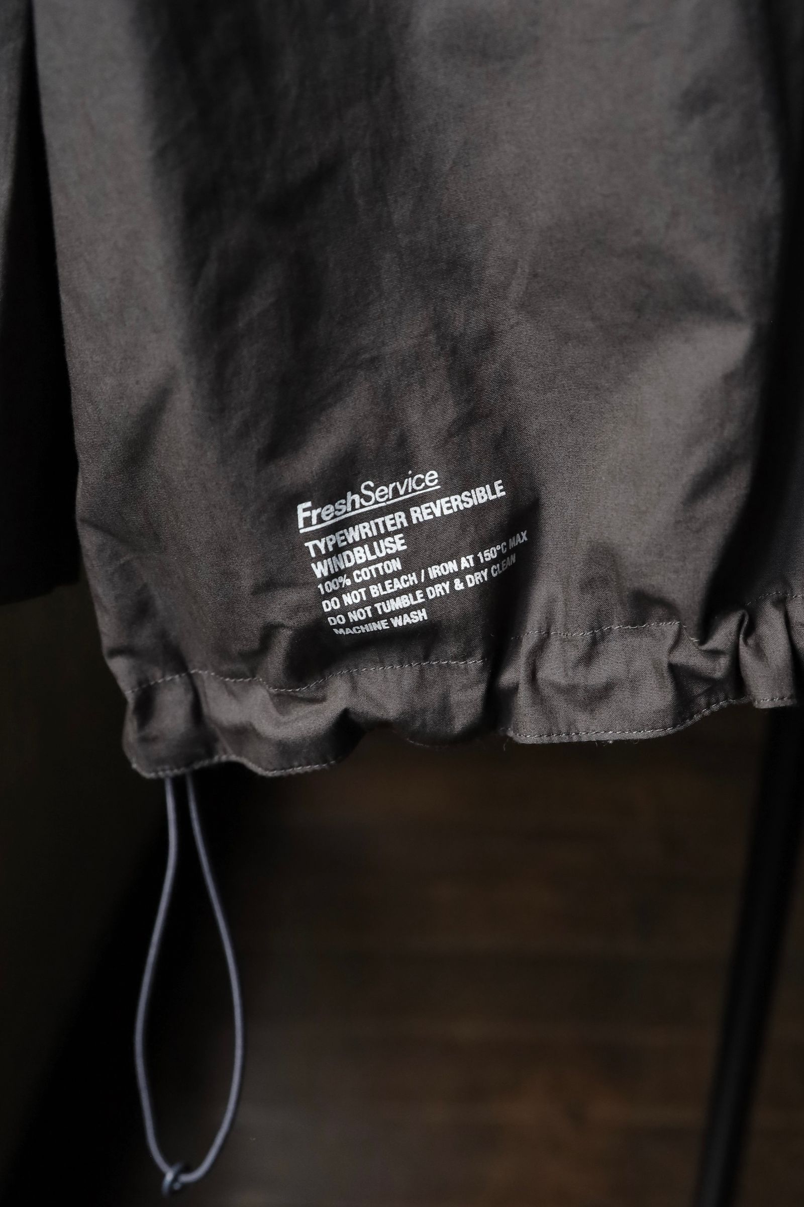 フレッシュサービス TYPEWRITER REVERSIBLE WINDBLUSE(FSC243-30007)GRAY