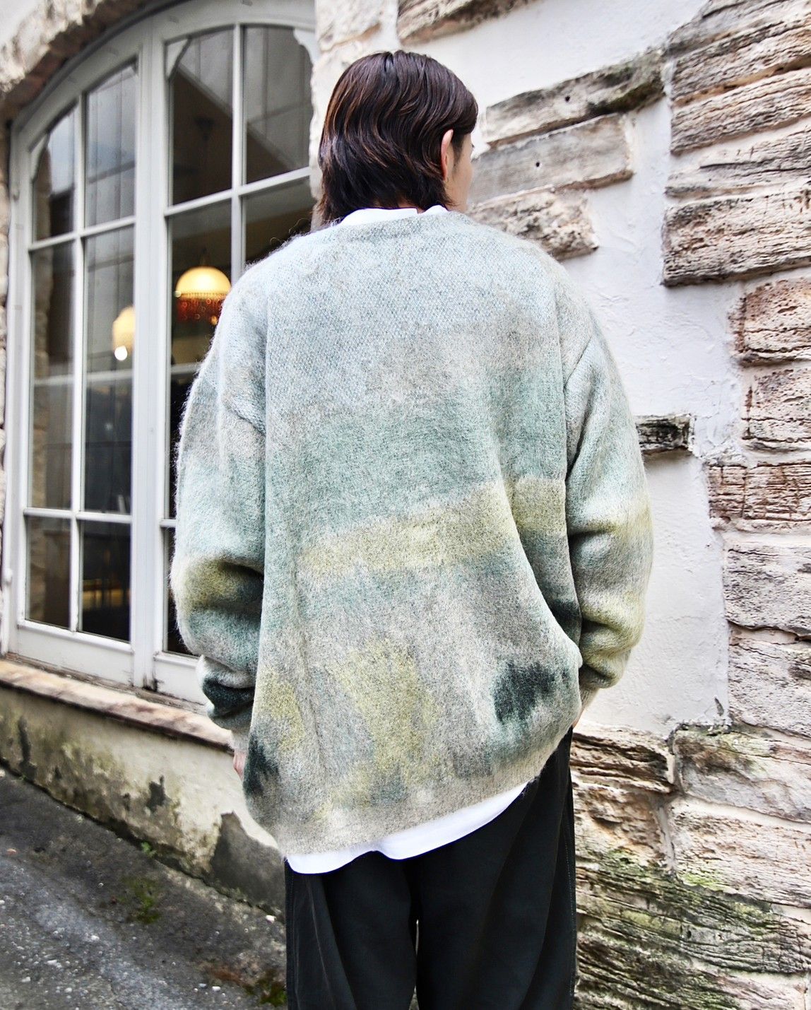 YOKE ヨーク 23AW LANDSCAPE MOHAIR JACQUARD CREWNECK CARDIGAN