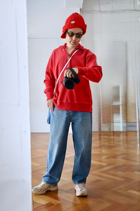 S.F.C 25SS WASHED DENIM PANTSスタイル