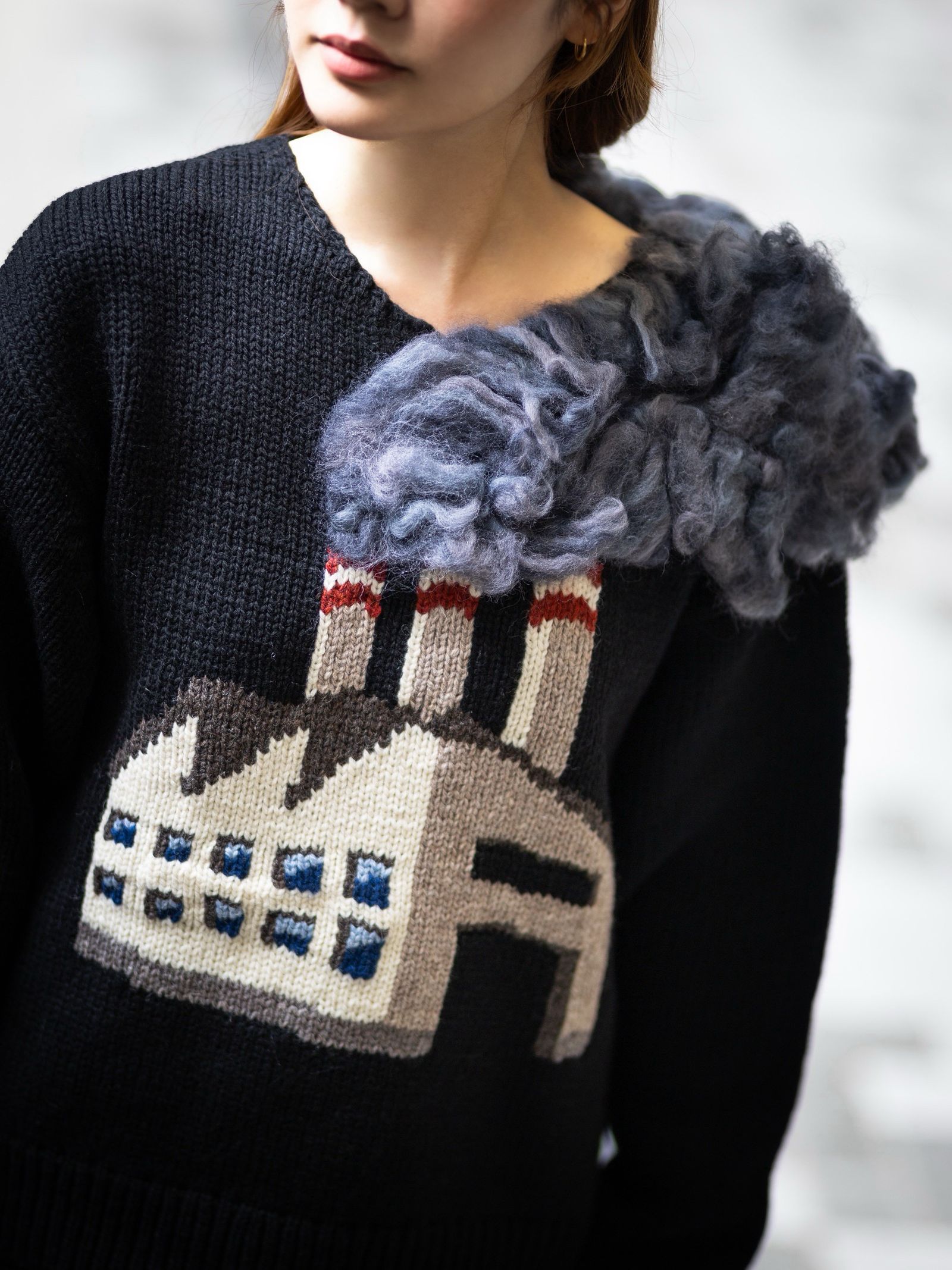 doublet 26FW SMOKING FACTORY INTARSIA KNIT PULLOVER style.2026.8.14