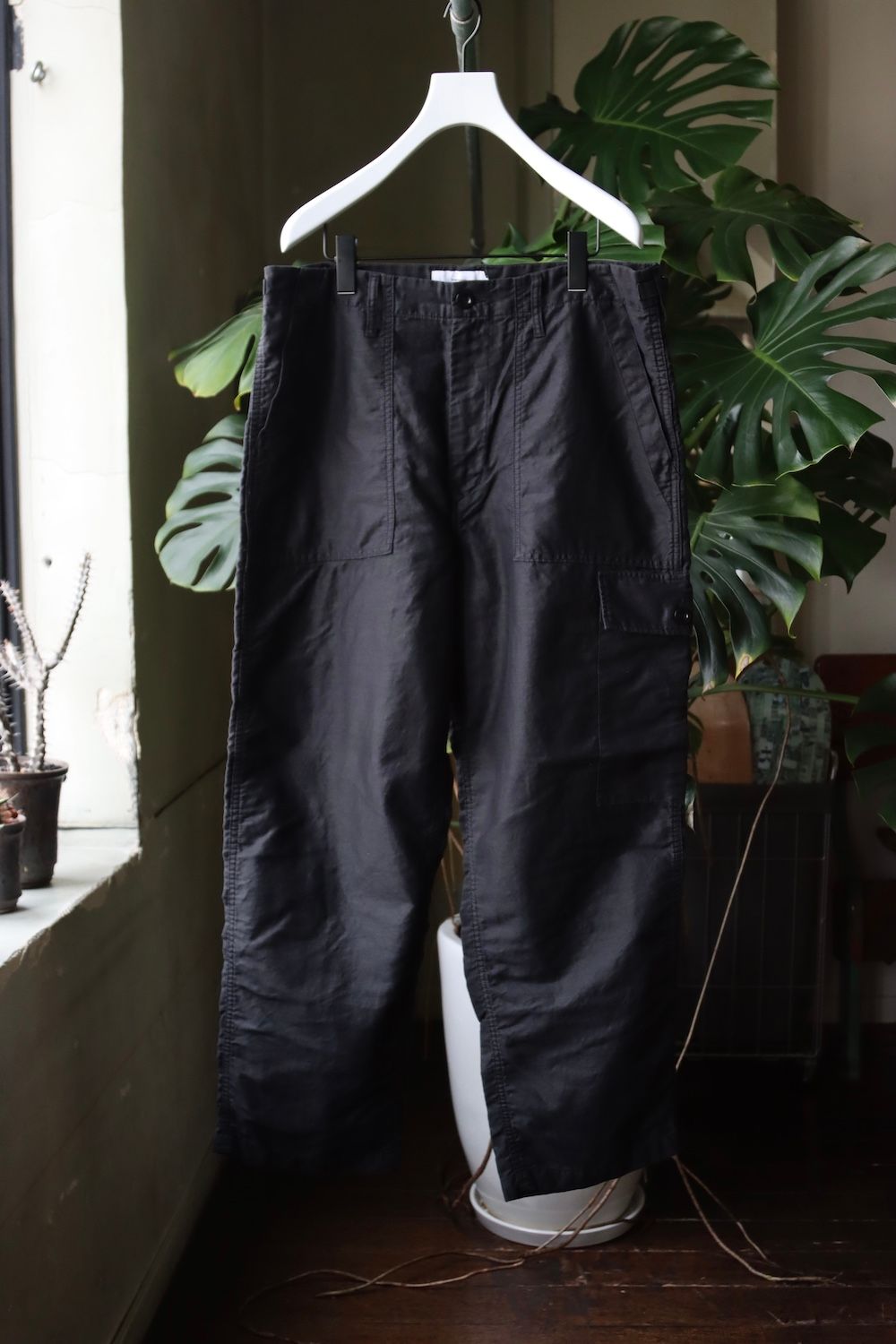 22ss Cotton Linen Moleskin Fatigue Pants