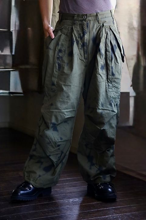 Gurank グランク Poplin camouflage cargo pants(2552)KHAKI/BLACK★新作発売！